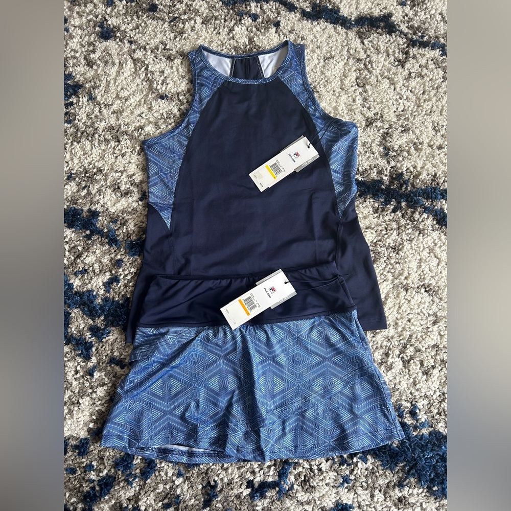Fila Tennis Tank-Top size M + skort/skirt size S New with tags Bundle